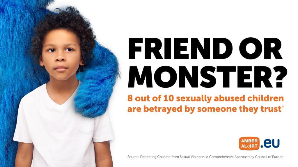 End Child Sexual Abuse Day Friend Monster