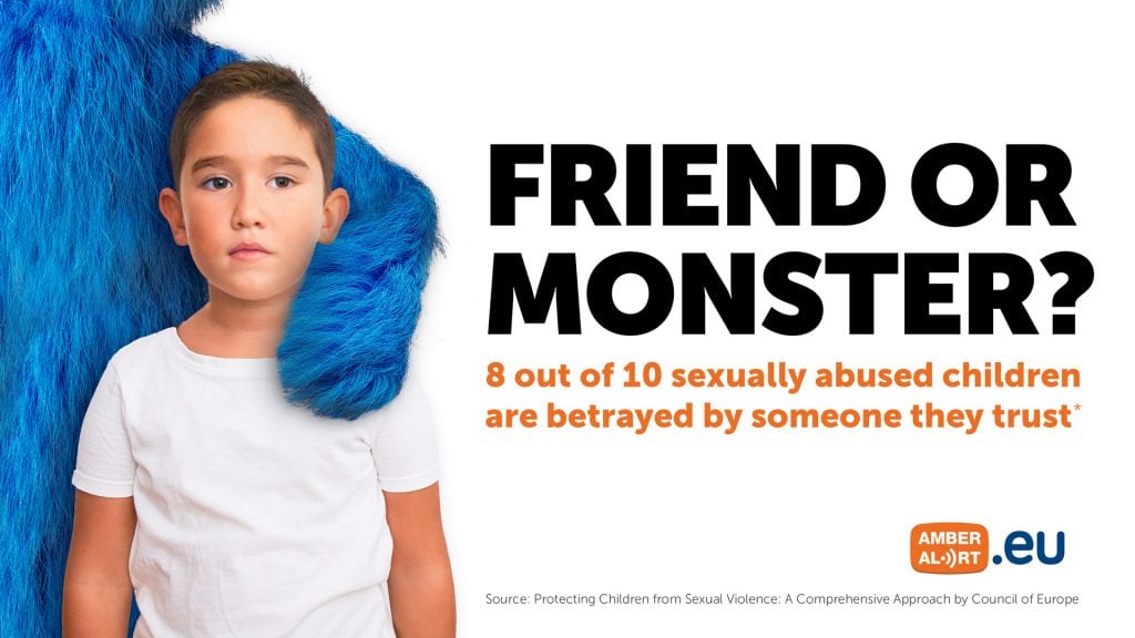 End Child Sexual Abuse Day Friend Monster