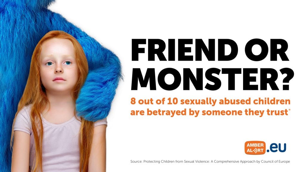 End Child Sexual Abuse Day Friend Monster