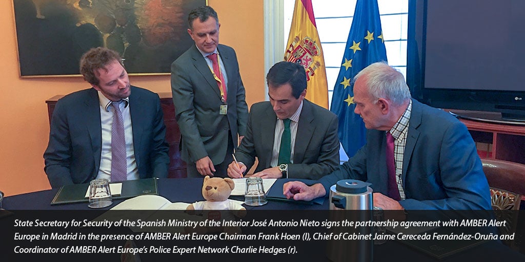 AMBER Alert Europe visits Spanish Ministry of Interior